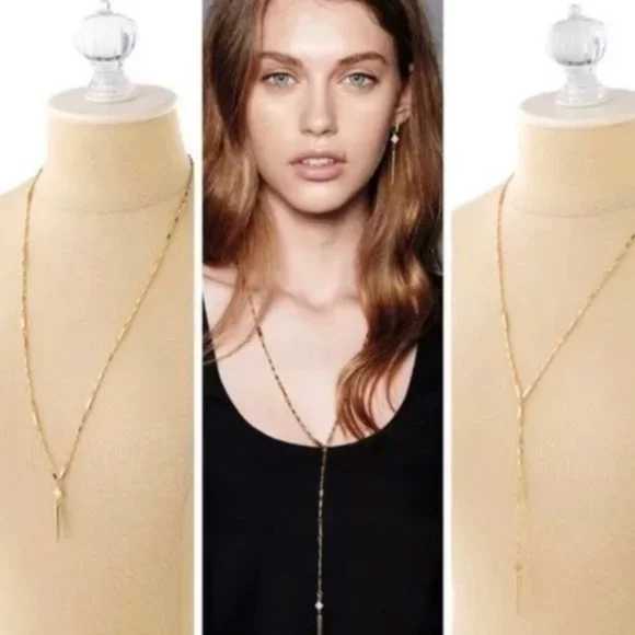 Stella & Dot [GOLD]⚜️Bianca Lariat Necklace - Picture 5 of 9